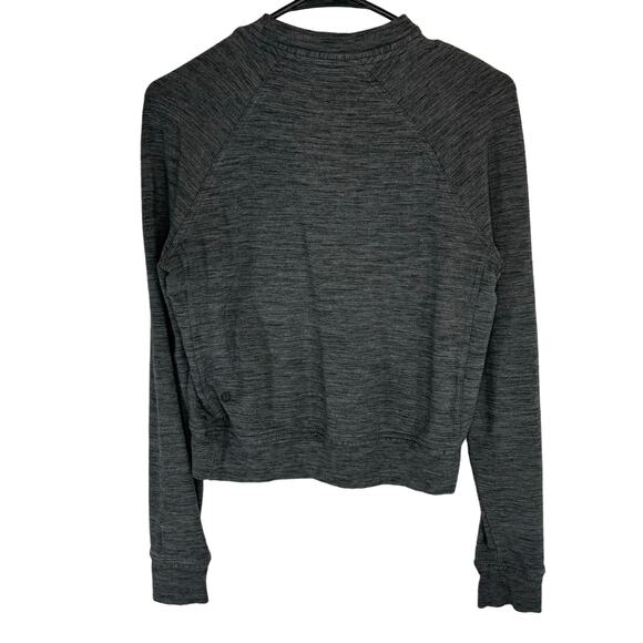 Lululemon Womens Gray Close To Crossing Long Sleeve Activewear Top Size 6 - Picture 4 of 4